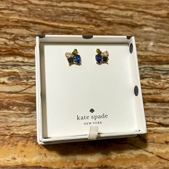 Kate Spade Multicolor Crystal Cluster Stud Earrings NIB - Picture 1 of 4
